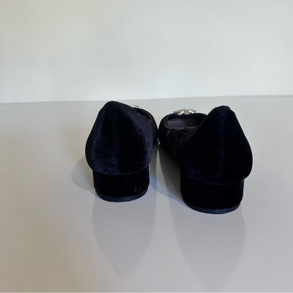 ZARA Black Velvet Insect Brooch Flats 39 - Picture 6 of 8